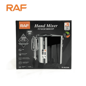 RAF R-6629A Hand Mixer – 800W Beater with Stand, Turbo Mode & 5-Speed Control