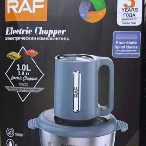 Raf Electric Chopper R-8833 – 3L Capacity, 500W Motor, 3 Speed Settings