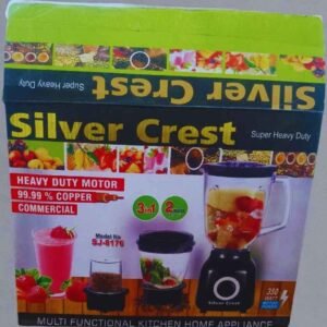 Silver Crest SJ-8176 3-in-1 Blender, Chopper & Grinder – Heavy Duty 350W Copper Motor